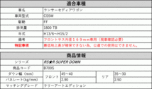 [RS-R_RS★R SUPER DOWN]CS5W ランサーセディアワゴン_ラリーアートエディション(2WD_1800 TB_H13/6～H15/2)用競技専用ダウンサス[B700S]_画像2