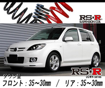 [RS-R_RS★R DOWN]DY3W デミオ_カジュアル(エアロアクティブ)(2WD_1300 NA_H15/3～H19/6)用車検対応ダウンサス[M604W]_画像1