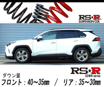 [RS-R_RS★R DOWN]AXAH54 RAV4_ハイブリッドG(4WD_2500 HV_H31/4～)用車検対応ダウンサス[T078D]_画像1