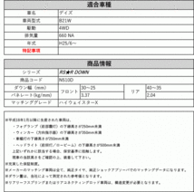 [RS-R_RS★R DOWN]B21W デイズ_ハイウェイスターX(4WD_660 NA_H25/6～)用車検対応ダウンサス[N510D]_画像2