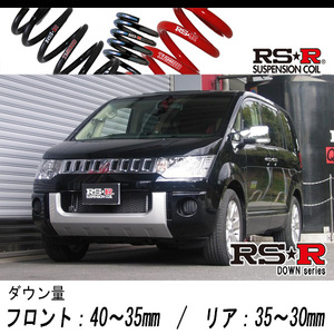 [RS-R_RS★R DOWN]CV5W デリカD5_Gパワーパッケージ(4WD_2400 NA_H19/5～)用車検対応ダウンサス[B631W]