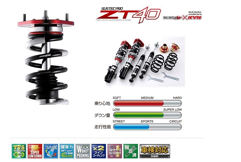 tanabe タナベ 車高調 サステックプロ CR ヴェルファイア ANH20W H23