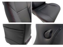 [JADE]RECARO SR-7F SK100(～2016年モデル)用シートカバー(ブラック×レッドステッチ)_画像3