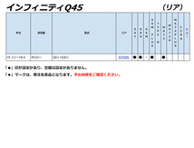 [ENDLESS×MX72]インフィニティQ45【リア】用エンドレスブレーキパッド［ローター攻撃性の低減］_画像2