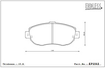 [ENDLESS×CC-Rg]SXE10 (6M/T)_SXE10 (5A/T) アルテッツァ(2000cc / H10/10 - H17/07)フロント用エンドレスブレーキパッド[EP292]_画像2