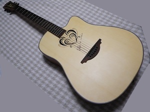 ★ハート調デザインがお洒落なアコースティックギター アコギ Acoustic Guitar★