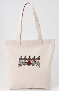 トートバッグ 柄 リトルミイ エコバッグ オシャレ 通学 大容量MOOMIN ムーミン リトルミィ お散歩