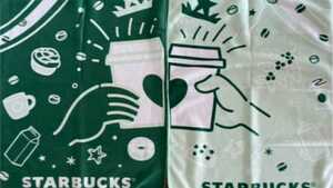 新品未使用 STARBUCKS スタバ スターバックス福袋2022 ミニブランケット 2枚セット