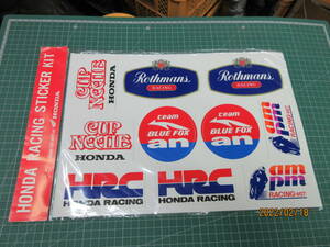 当時物!! 未使用品!! ホンダレーシング ステッカー 365X255mm PENTAX Rothmans CUPNOODLEカップヌードル AMPM HRC BlueFox NSR250R/VFR400R