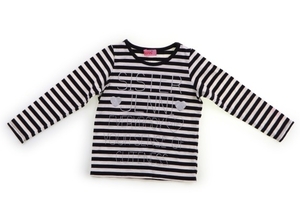 ジェニィ JENNI Tシャツ・カットソー 100 女の子 ブラック・オフボーダー 子供服 ベビー服 キッズ（940268）