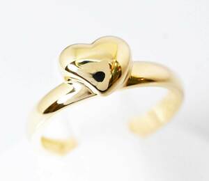 7492* Ponte Vecchio K18YG Heart ring yellow gold 12.5 number 