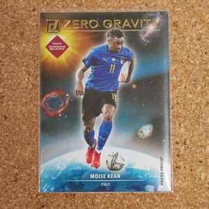 panini donruss soccer Moise Kean パニーニドンラスサッカー モイーズキーン イタリア ユヴェントス zero gravity gold press proof