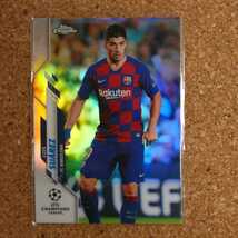 Topps chrome Luis Suarez トップスクローム ルイススアレス バルセロナ アトレティコマドリード refractor soccer_画像1