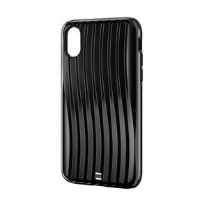 【在庫処分】エレコム iPhoneX iPhoneXs (5.8インチ) ケース カバー ハード ハイブリッド素材 TORONCO キャリングバック調 ブラック