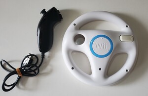 wiiハンドル&ヌンチャク(黒)セット