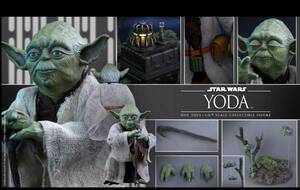 * last 1* rare!! 7 year front 2017 year out of print / new goods unopened * hot toys 1/6 Yoda EP5/ The Empire Strikes Back version HOTTOYS limited amount 