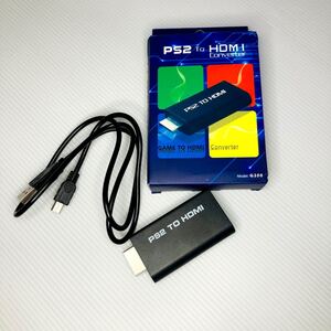 PS2 to HDMI コンバーター 変換 アダプタ プレステ2 TV RCA