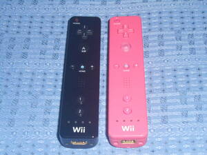 Wiiリモコン２個セット 黒(ブラック)１個・桃(ピンク)１個 RVL-003 任天堂 Nintendo