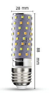 G形LED 最大1050lm超 80w相当 白色と温白色2色切り替え 10w e26 AC85-265v