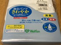 送料無料 ウェルファン 自立パンツ 肌着 ブリーフ パット不要 残尿 さわやか 天ゴム2着セット 紳士　男性用　尿漏れ　介護　木綿 コットン_画像3