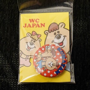 くまたん 缶バッジ ウィゴー WC JAPAN 新品