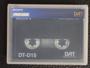 デジタル音声記録用磁気テープ SONY ソニー PRO USE プロユース DAT ダット ディー・エー・ティー Digital Audio Tape DT-15 管理No.13236