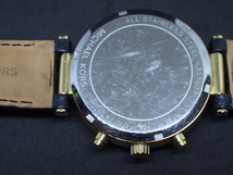 中古 電池交換済 マイケルコース MICHAEL KORS クロノ ビッグデイト GMT ゴールドメッキ クオーツ メンズ 型式: MK-2433 管理No.16879_画像5
