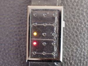  Vintage Tokyo flash WAKU рамка-оправа Tokyoflash Waku LED Watch крокодил способ браслет тип цифровой кварц часы управление No.14108