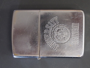 レア物 定番 ハワイ大学 UNIVERSITY HAWAII ジッポー エンブレム ZIPPO 1986年式 ケース IIのH インサイドユニット IIのH 管理No.10721