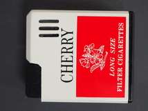 レア物 当時物 廃止銘柄 チェリー CHERRY パッケージモチーフ t-mini 日本製 小型 ミニライター ガスライター ライター 管理No.7175_画像1