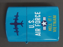 レア物 当時物 デッドストック US AIRFORCE HELL IT! VETNAM ベトナム 日本製 オイルライター ジッポータイプ 管理No.7182_画像2