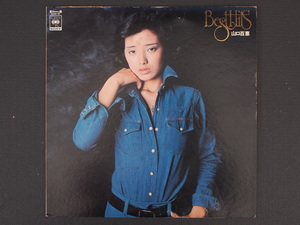 当時物 昭和レトロ CBSソニー LP レコード アルバム 山口百恵 ベストヒット BEST HITS 24AH-81 管理No.8995