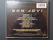 中古CD 送料370円 MERCURY POLYGRAM BON JOVI ボン・ジョヴィ 夜明けのランナウェイ RUNAWAY 814 982-2 管理No.9553_画像2