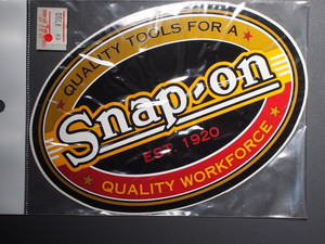 デッドストック 当時物 日本正規品 スナップオン QUALITY TOOLS FOR A Snap-on EST.1920 旧ロゴオーバル 横幅:173mm 縦:122 管理No.8355