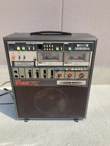 N SHARP シャープ　DOUBLE CASSETTE/8TRACK TAPE PLAYER HK-70 ダブルカセット/8トラックテーププレーヤー　カラオケ機器