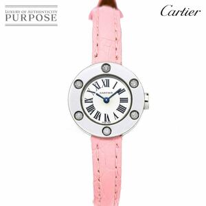 カルティエ Cartier ラブウォッチ WE800231 レディース 腕時計 6P ダイヤベゼル シルバー 文字盤 K18WG クォーツ LOVE Watch 90150950