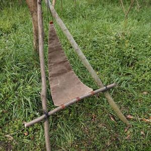 ブッシュクラフトDIY自作チェアー用帆布パラフィン加工済