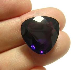  free shipping 24.50ct [ compound amethyst ] loose unset jewel hydro thermal * quartz to Lilian to cut 