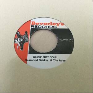 【美品】 Desmond Dekker / Rudie Got Soul 7inch EP Beverley's