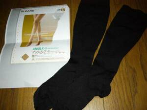  Anne silk ⅡANSSILK-Ⅱ. pressure knee-high socks LOW 27hpa black discount tighten . strongly pair . comfort . plug prevention etc. use time limit . attention . do S size 