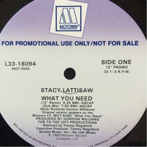 12' Stacy Lattisaw-What You Need