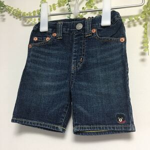 ミキハウスダブルB デニムハーフパンツ 90cm