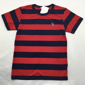 【送料無料】【新品】US.POLO.ASSN　ジュニア半袖Tシャツ　　150　　 ネイビー＊レッド★729102