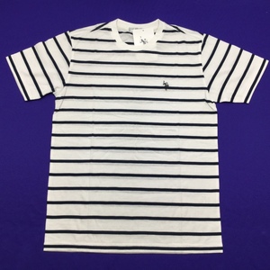 【送料無料】【新品】US.POLO.ASSN　メンズ半袖Tシャツ 　 　M 　　ホワイト＊ネイビー★02131