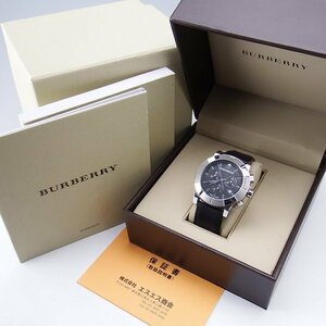 BURBERRY バーバリー 腕時計 メンズ BU2306 クロノグラフ ブラック文字盤 チェック柄 デイト