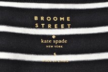 美品 kate spade new york Broome Street ボーダーワンピース S ブラック ケイトスペード KL4QKLPK11_画像8