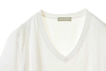 GIRELLI BRUNI コットン Vネック Tシャツ 52 ホワイト ジレッリブルーニ KL4CQBHK41_画像3
