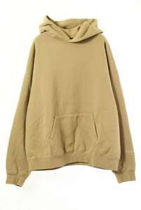 美品 Fear of God ESSENTIALS ロゴ プリント フーディ XL ベージュ フィアオブゴッド KL4CQCQU42