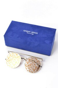  beautiful goods Giorgio Armani FLOWER mirror lens sunglasses 56*19 silver joru geo Armani KL4PCUK251