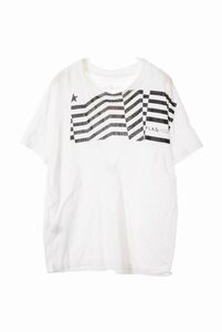 GOLDEN GOOSE プリント Tシャツ S ホワイト ゴールデングース KL4QAHLA99